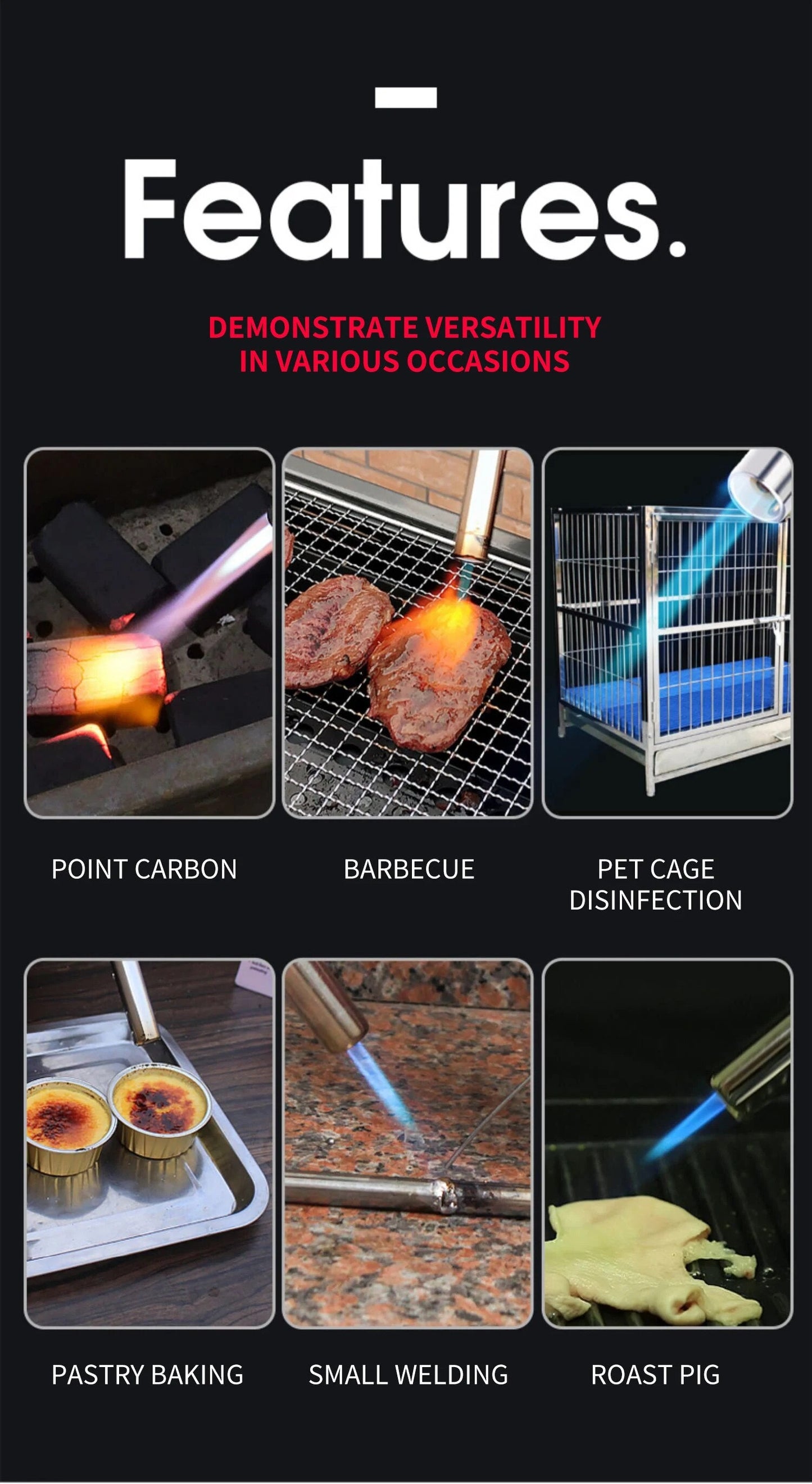 Draagbare Butaan Gasbrander voor BBQ en Kamperen