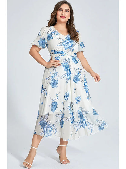 Plus Size Jurk Luchtig en Stijlvol voor Vrouw - Mode Vibes