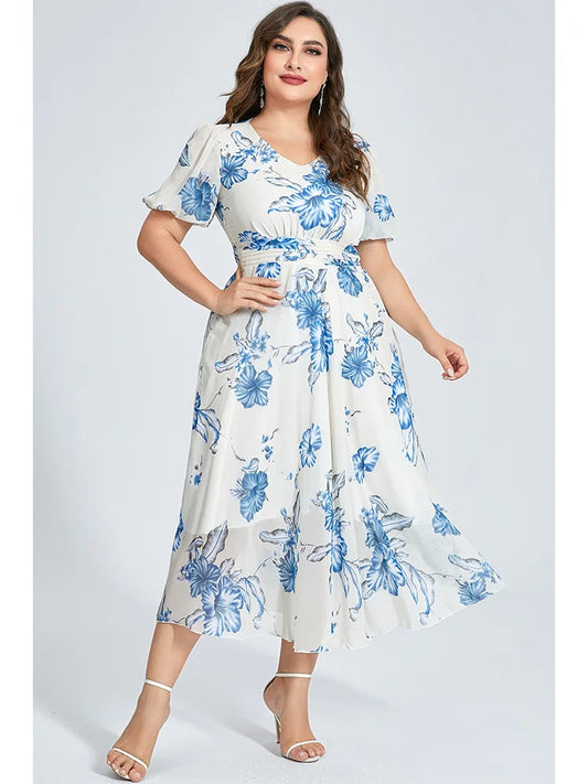 Plus Size Jurk Luchtig en Stijlvol voor Vrouw - Mode Vibes
