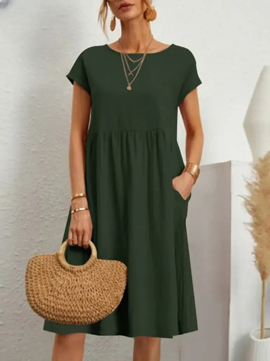 Stijlvolle Jurk Delphine Comfortabel Zomerjurk