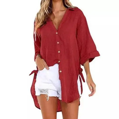 Vrouwelijke Blouse Francia - Casual en Comfortabele Zomerbloes