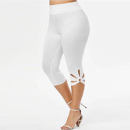 Plus Size Legging Naadloos Casual Zwart