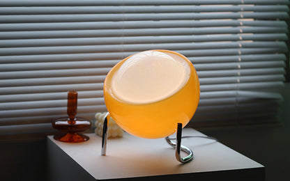 Retro Tafellamp Glas Dimbaar Sfeervol voor Woonkamer