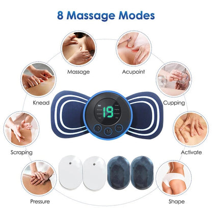 Draagbare Nek Massager met Afstandsbediening en Massageapparaat