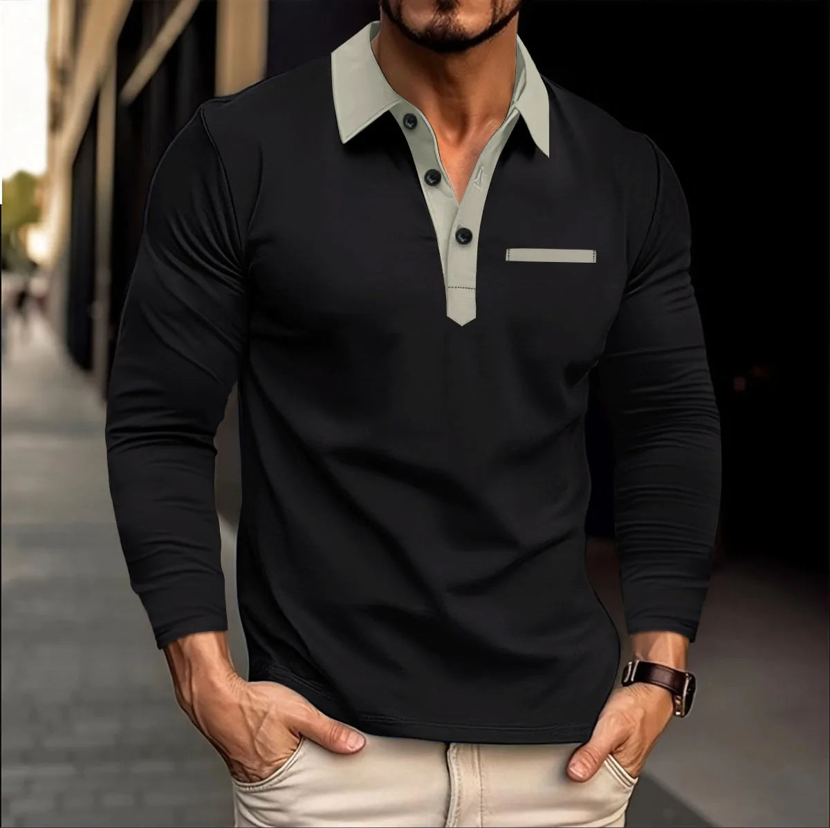 Plus Size Polo Shirt Comfortabel en Stijlvol voor Mannen