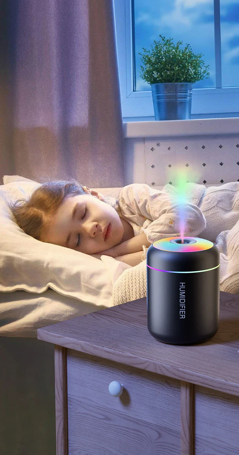 Mini Luchtbevochtiger met Aromatherapie USB voor Auto en Slaapkamer