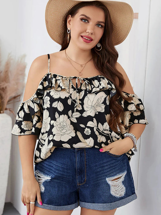 Plus Size Blouse Karla Casual en Stijlvol voor Dames - Mode Vibes