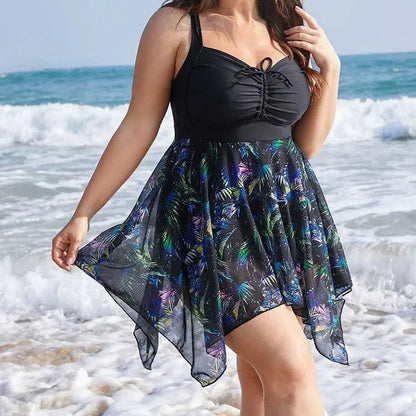 Plus Size Badpak met Push Up en Corrigerend Effect