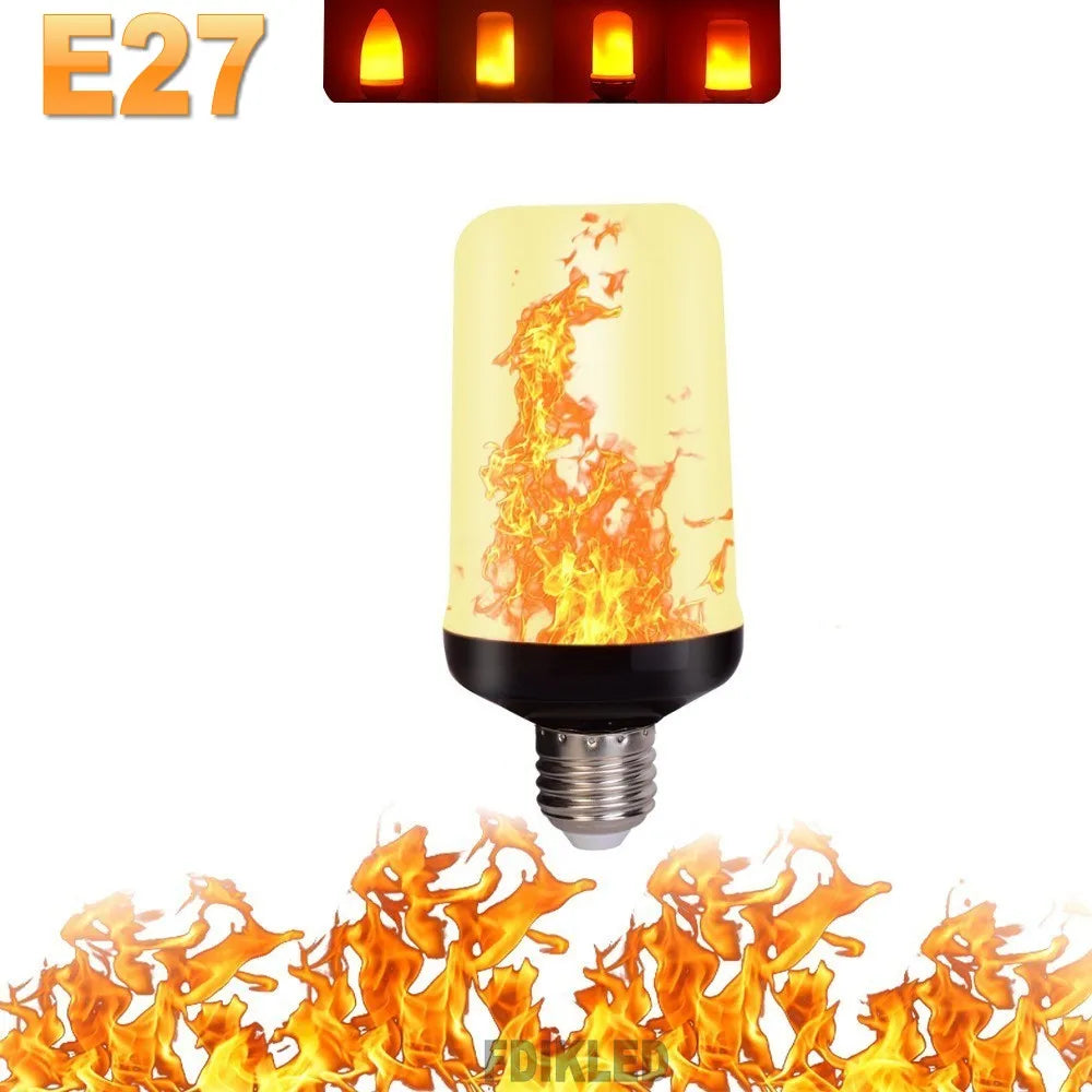 LED Vuur Simulatie Lamp met 4 Instellingen