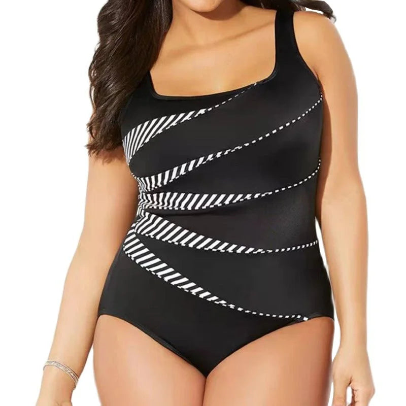 Plus Size Badpak Mode Vibes Cherise Stijlvol Kleurrijk