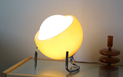 Retro Tafellamp Glas Dimbaar Sfeervol voor Woonkamer
