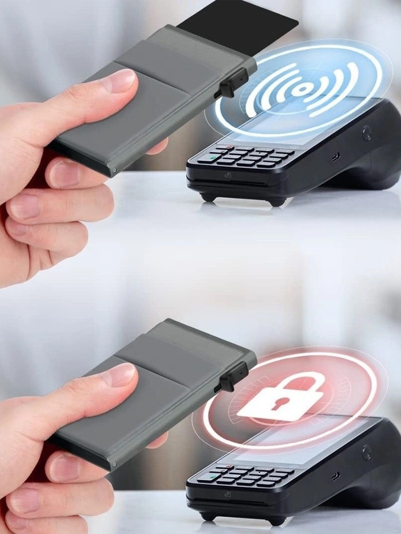 RFID Portemonnee voor Mannen - Dunne Metalen Creditcard Houder