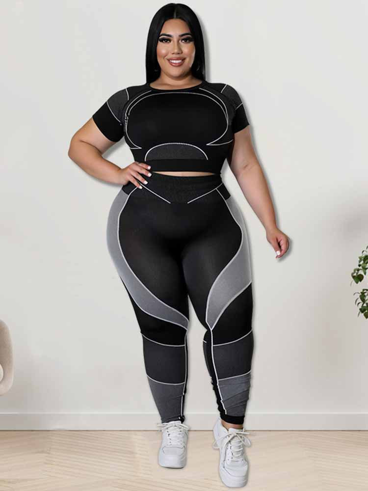 Plus Size Sportset voor Vrouwen Sportief en Comfortabel