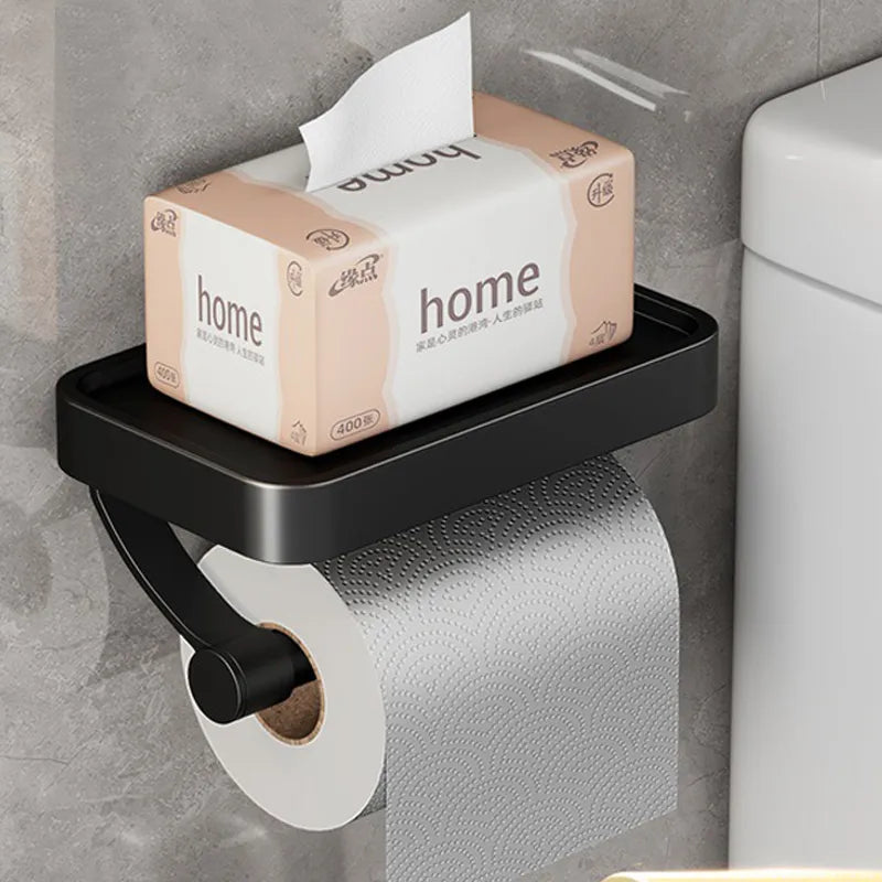 Wandtoiletrolhouder met Opbergplankje