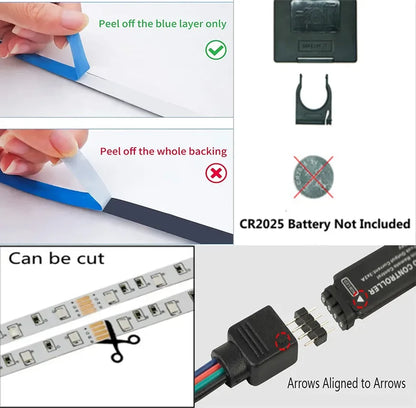LED Strip RGB Kleurverandering TV Achtergrondverlichting Kit