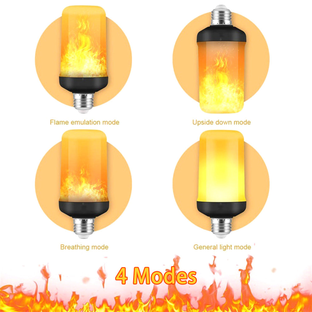LED Vuur Simulatie Lamp met 4 Instellingen