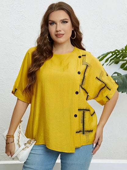 Plus Size T-Shirt voor Vrouwen Comfortabel Casuaal - Mode Vibes