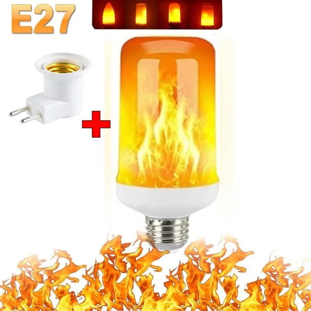 LED Vuur Simulatie Lamp met 4 Instellingen