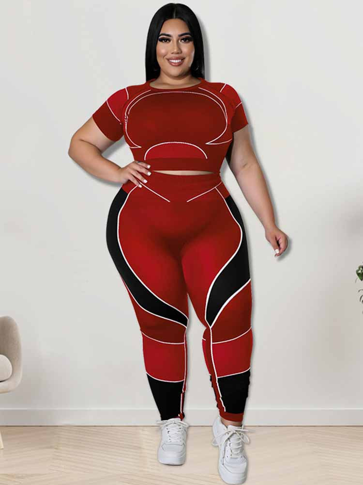 Plus Size Sportset voor Vrouwen Sportief en Comfortabel
