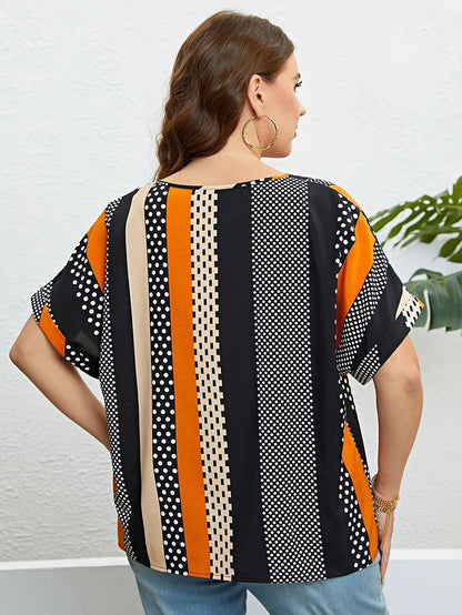 Plus Size Blouse Comfortabel en Casual