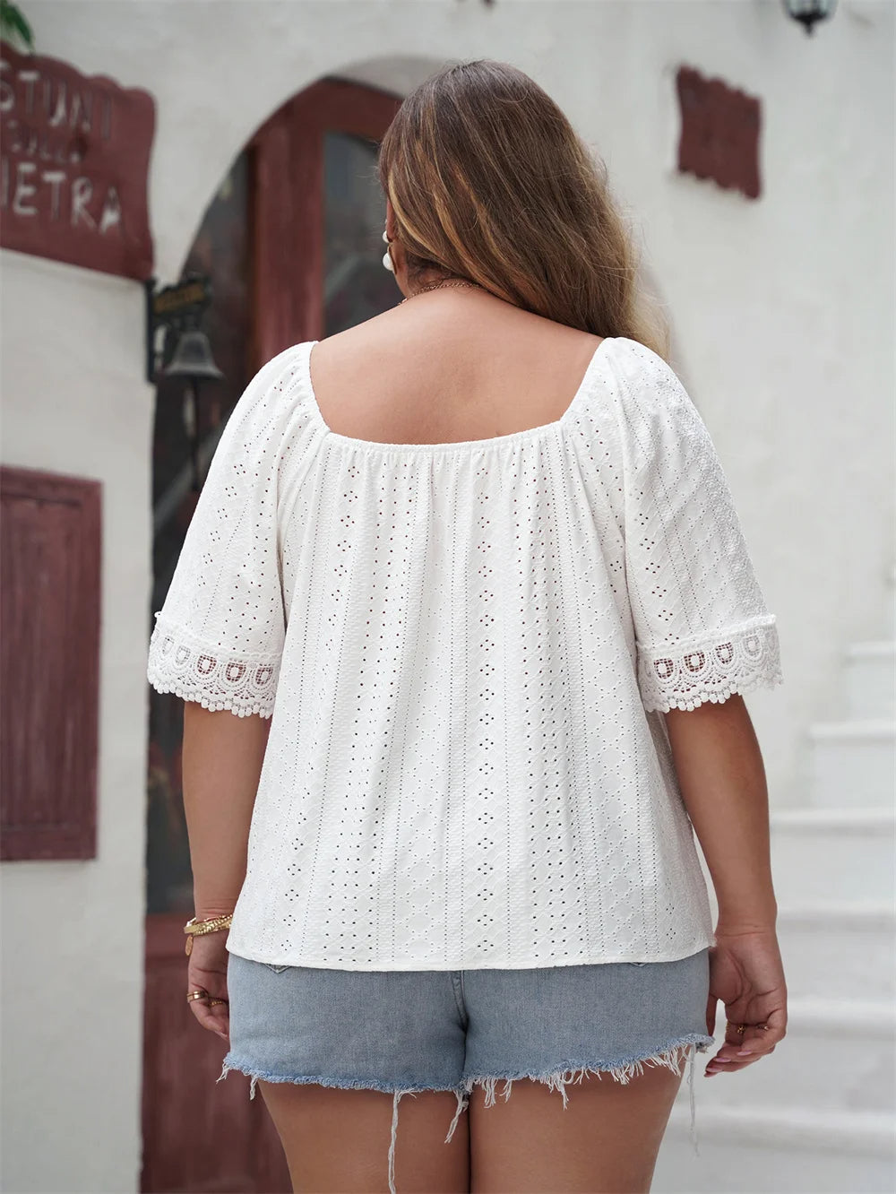 Plus Size Blouse Luchtige Stijlvolle Vrouwen Bloes