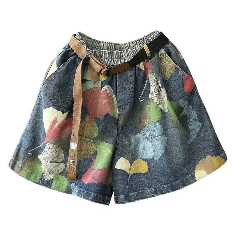 Plus Size Denim Short Stijlvol Zomerbroek voor Dames - Mode Vibes
