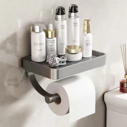 Wandtoiletrolhouder met Opbergplankje