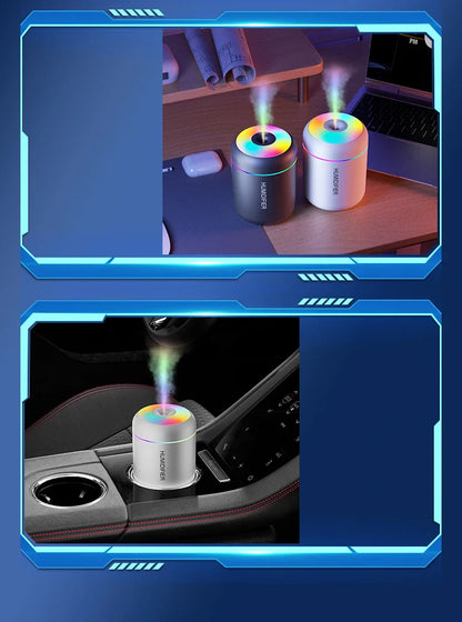 Mini Luchtbevochtiger met Aromatherapie USB voor Auto en Slaapkamer