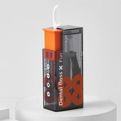 Draagbare Flosdispenser met 10 Flossticks Automatisch Uitwerpbaar
