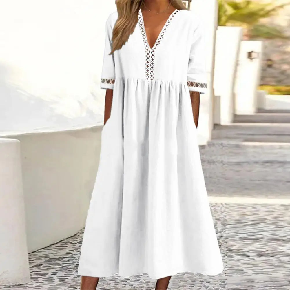 Plus Size Jurk Katy - Stijlvolle Comfortabele Zomerjurk