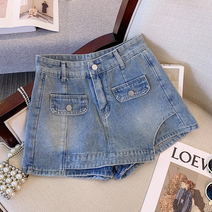 Plus Size Denim Short Casual Stijlvol Zomerbroek