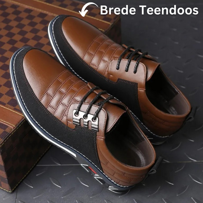 Comfortabele Leren Heren Schoenen Orthopedisch