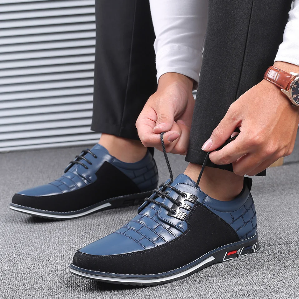 Comfortabele Leren Heren Schoenen Orthopedisch