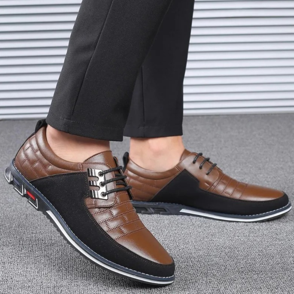 Comfortabele Leren Heren Schoenen Orthopedisch