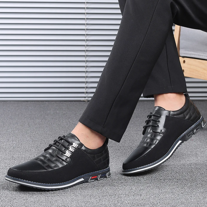 Comfortabele Leren Heren Schoenen Orthopedisch - Mode Vibes