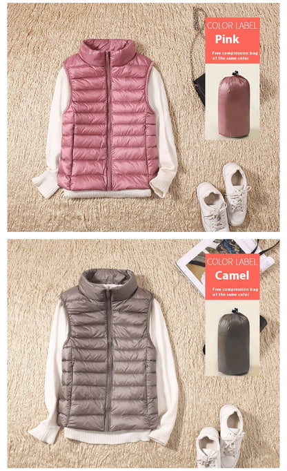 Dames Bodywarmer Lichtgewicht Gewatteerd Warme Vest
