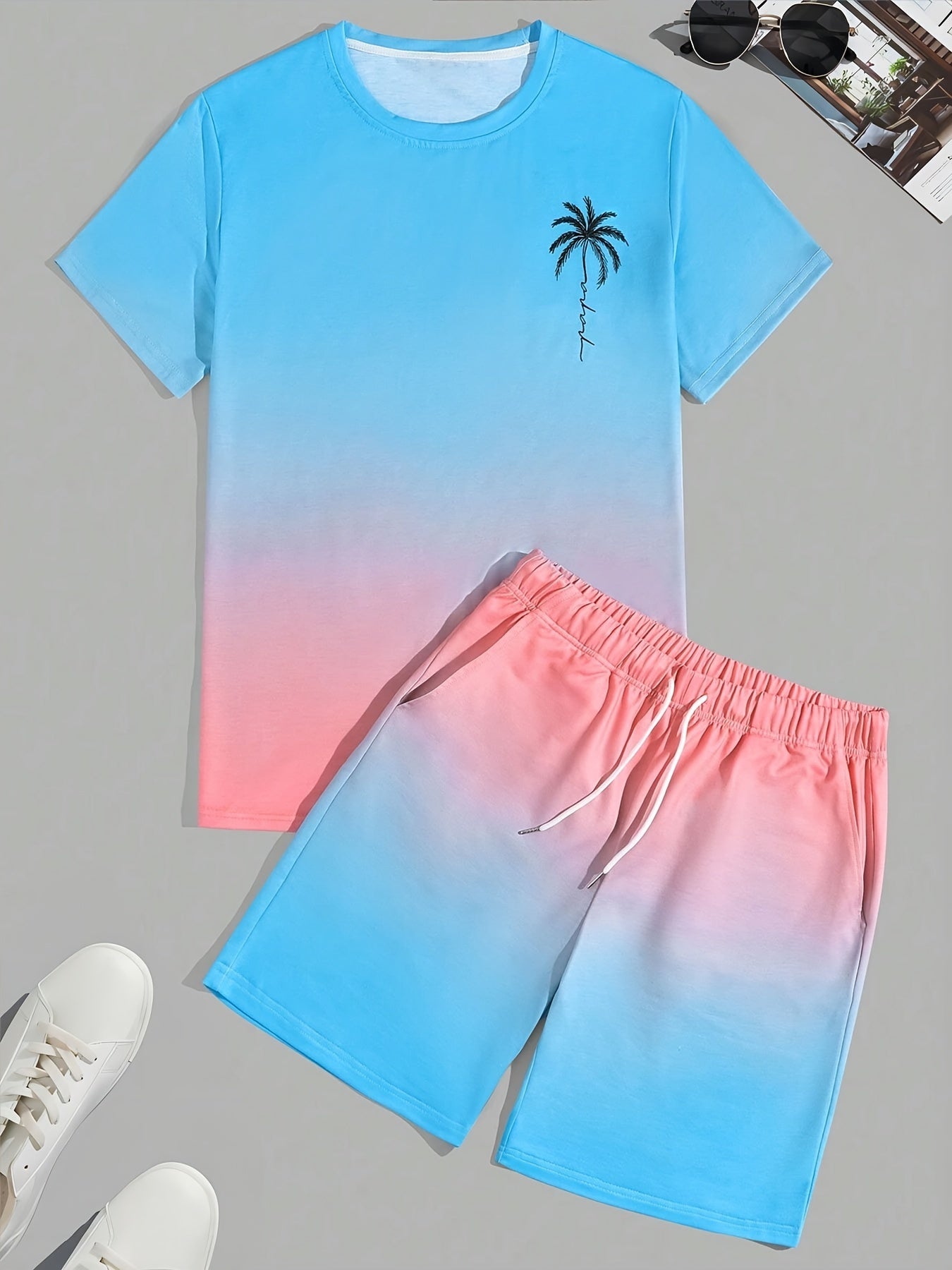 Heren Zomerset T-shirt en Shorts CoolFlex Licht en Comfortabel