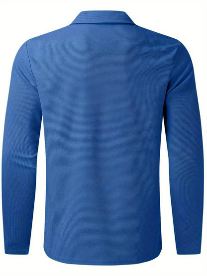 Lennox – Heren Wafelshirt met Lange Mouwen en V-Hals