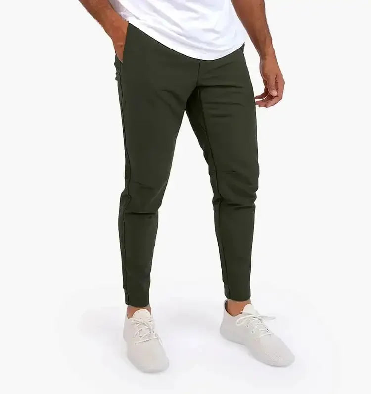 Chino Jogger Heren Slim Fit Broek Olivier