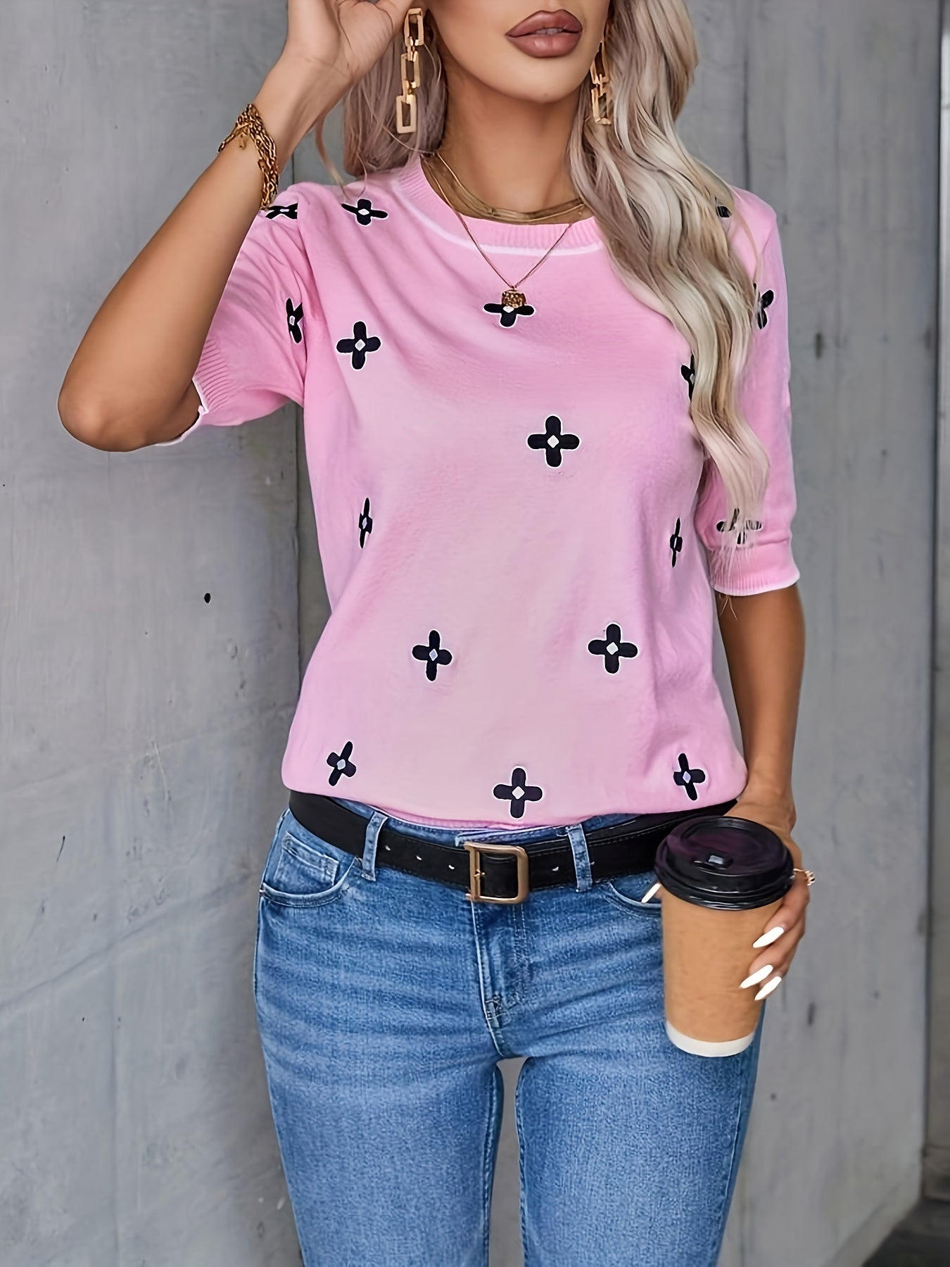 VELANORA - Pullover Met Ronde Hals