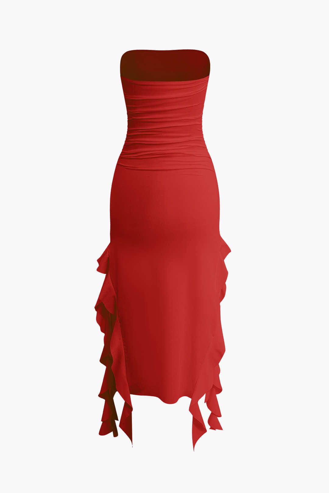 Maxikleed met Volant Vrouwelijk Elegante Jurk