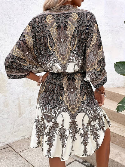 Jurk Korte Mouwen Elegante Zomerjurk voor Vrouw
