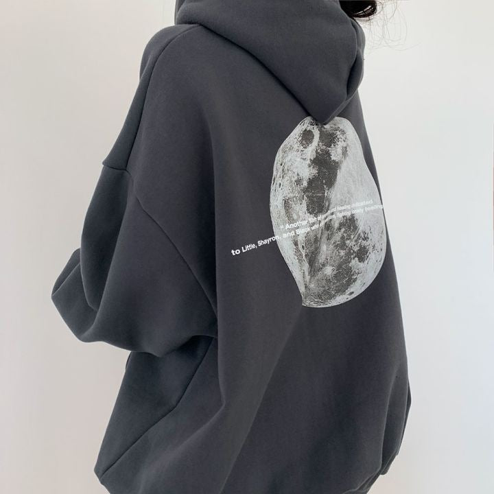 Dames Hoodie Space Print Casual Streetwear - Mode Vibes