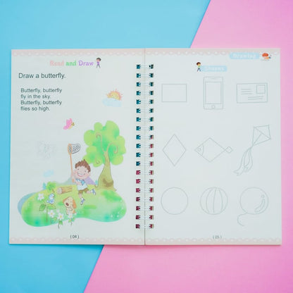 Schrijfoefenboek Herbruikbaar voor Kinderen
