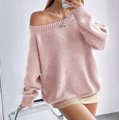 Dames Trui Off-shoulder Warm Elegante Trendy