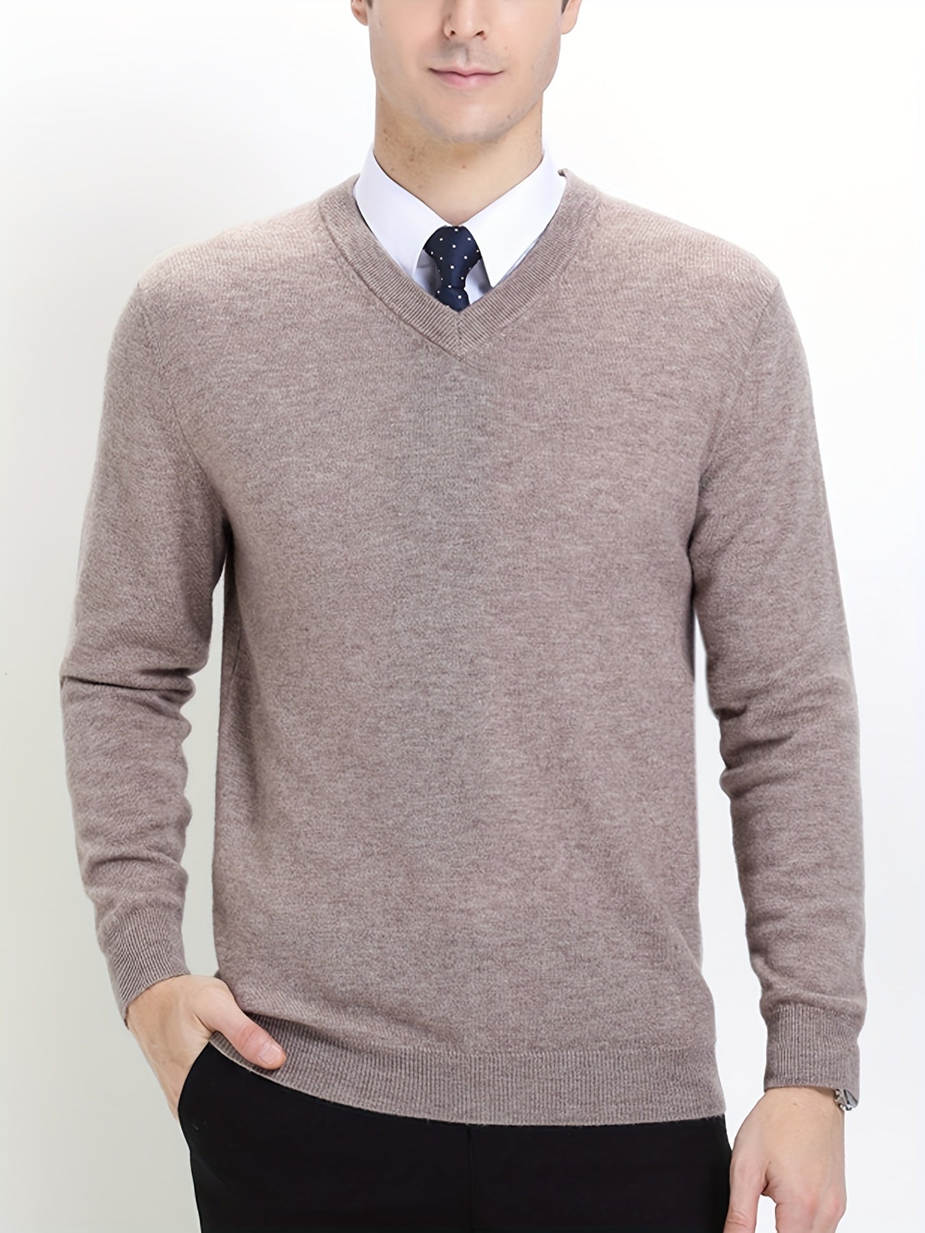 Gebreide Trui Ronde Hals Trendy Dameskleding