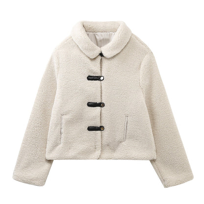 Dames Teddyjas Kort Elegante Modieus Bilana