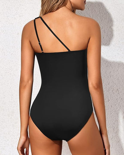 Dames Badpak Een Schouder Asymmetrisch