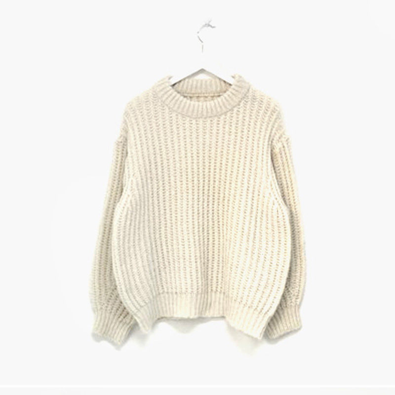 Dames Grof Gebreide Oversized Trui Trendy Modieus