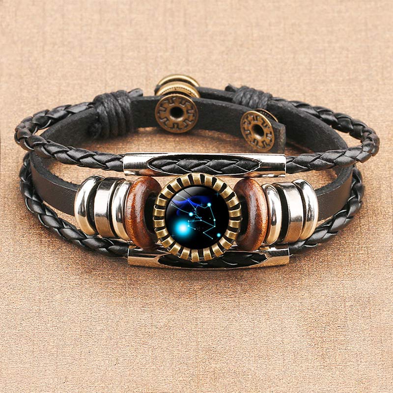 Retro Armband Zodiac Lyra Zilver Ketting